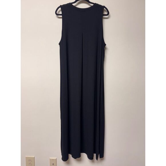 J. JILL Wearever Collection Black Soft Jersey Knit Midi/Maxi Dress, Sz XL - Picture 6 of 10